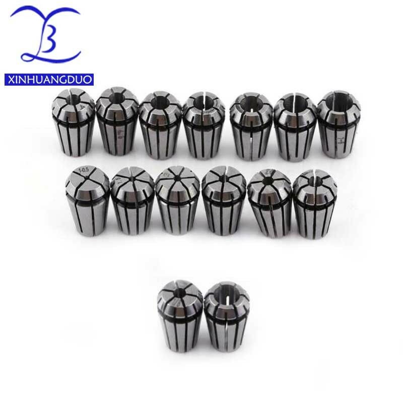 15pcs ER11 Spring Collet set Lathe Tool 1-7mm  for CNC Engraving Machine