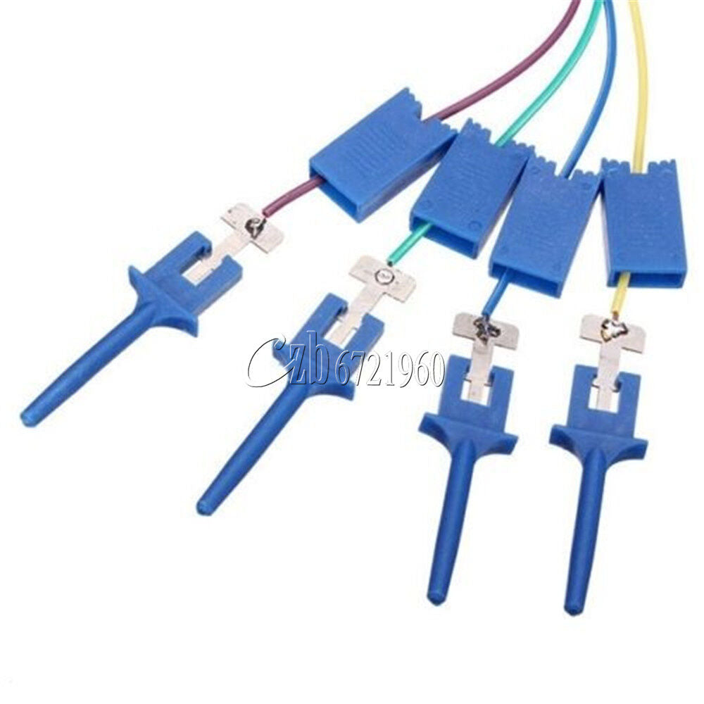 For Logic Analyzer Electronic Components 4PCS Test Clamp Wire Hook Test Clip