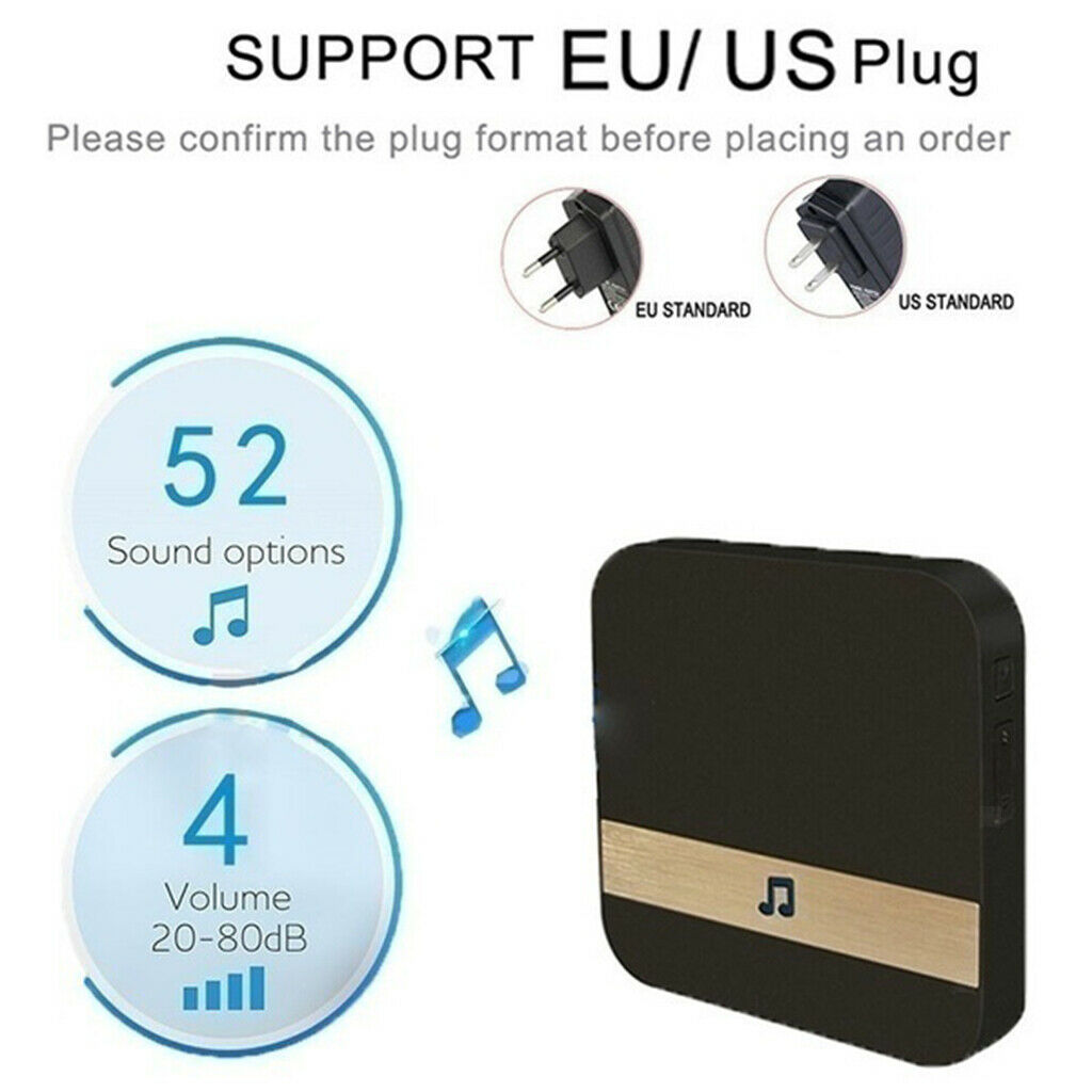 Wireless WiFi Video Doorbell Smart Phone Bell Intercom IR 1080P HD Camera US