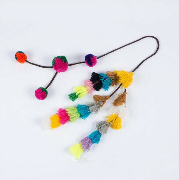 Decorative Tassel  Handmade Sewing Pom Pom Latkans Hanging Backpack Accessories