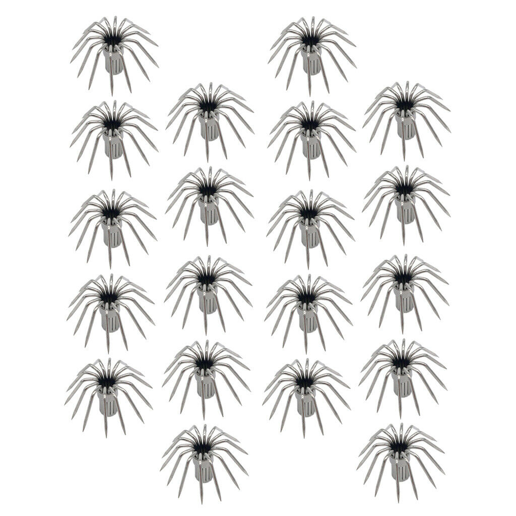20pcs 12points 14points Shrimp Nickel Squid Hooks 1.9cm