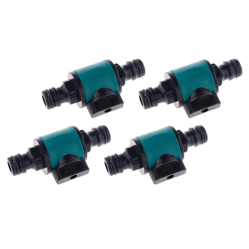 Set of 4 Garden Hose Connector Tap Splitters Valves Bolted Hose Spigot