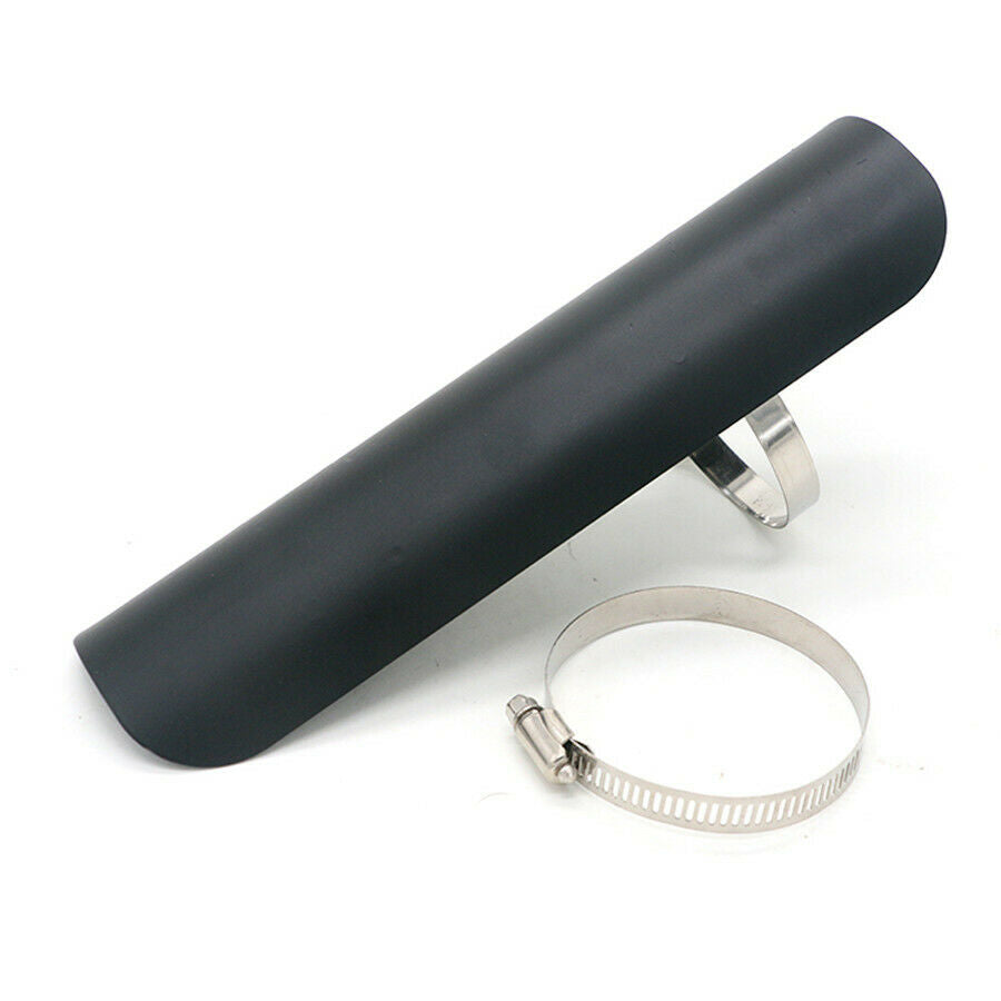 9 Inch Length 46-70mm Adjustable Clamp Motorcycle Exhaust Pipe Heat Shield Cover