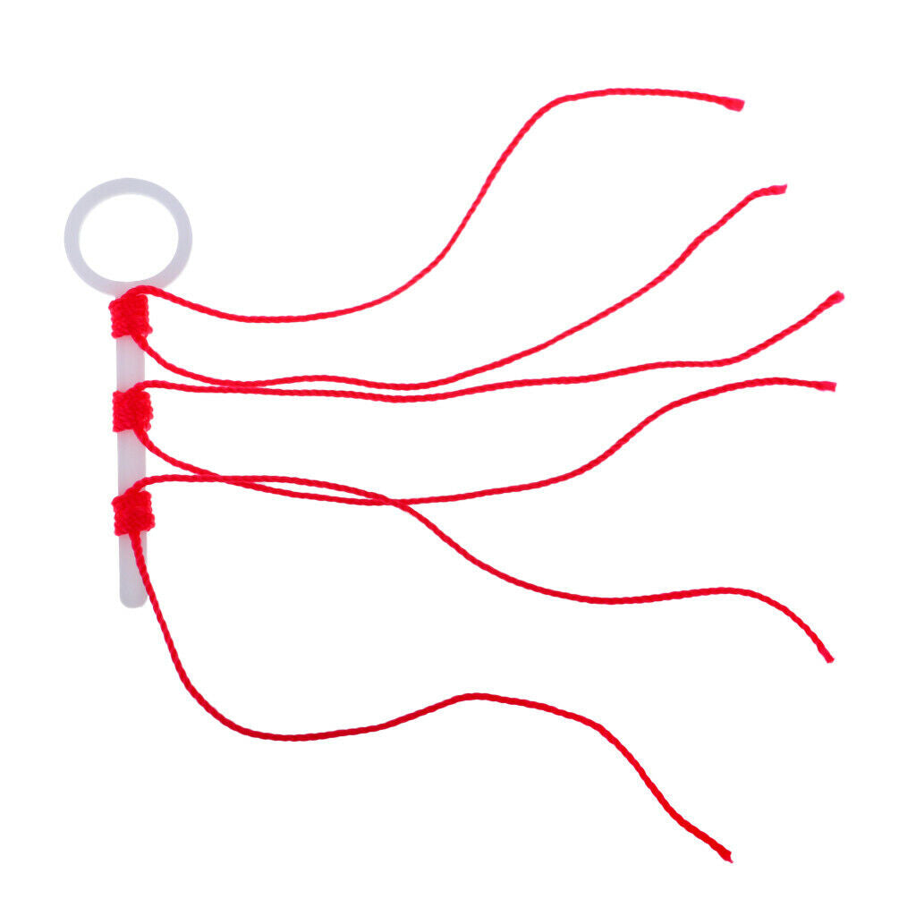 6pcs Bobber Stop Knots Strong Diplonema Braided String Rope Fishing Tackle -