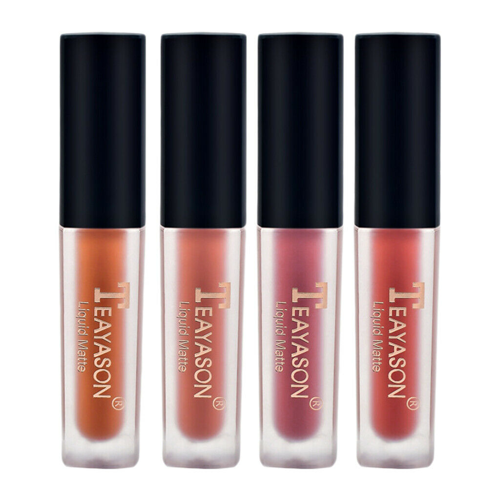 4pcs Lip Gloss Long Lasting Moisturizing Makeup Lipstick for Women Girls 03
