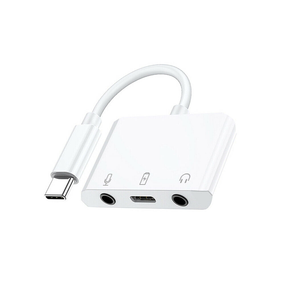 USB C 3.5mm Headphone Jack Adapter Type C Charger Cable for iPad Pro Huawei P20
