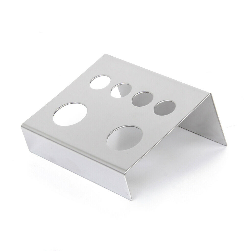 Pro Tattoo Pigment Ink Cup  Stand Display Supply 6Cups Stainless Steel