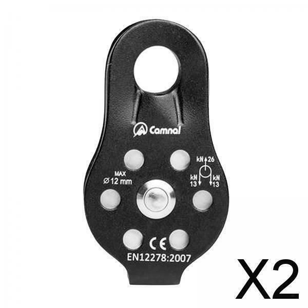 2X Arborist Rock Climbing Tree Caving 8-12mm Rope Grab Protect Belay Pulley
