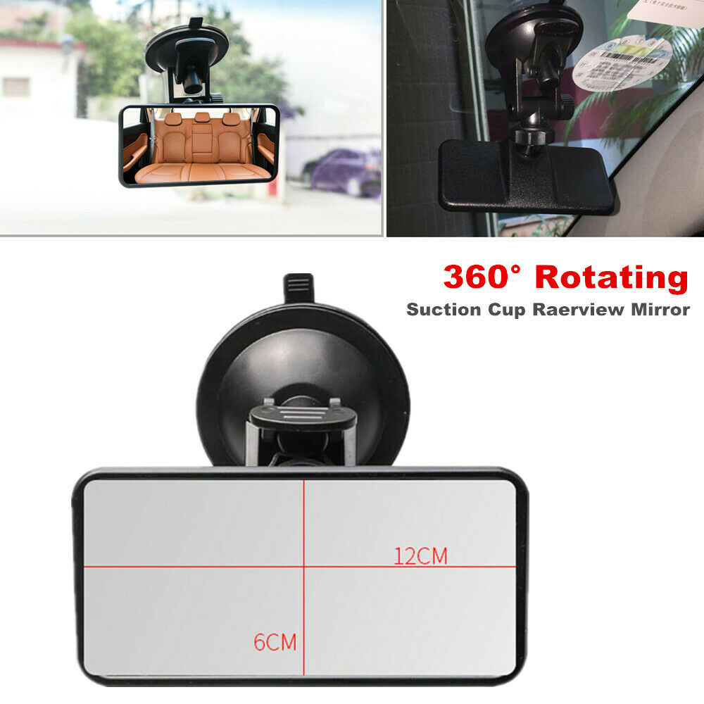 360-Degree Rotating Car SUV Rear View Mirror Suction-Cup Baby Observation Mirror