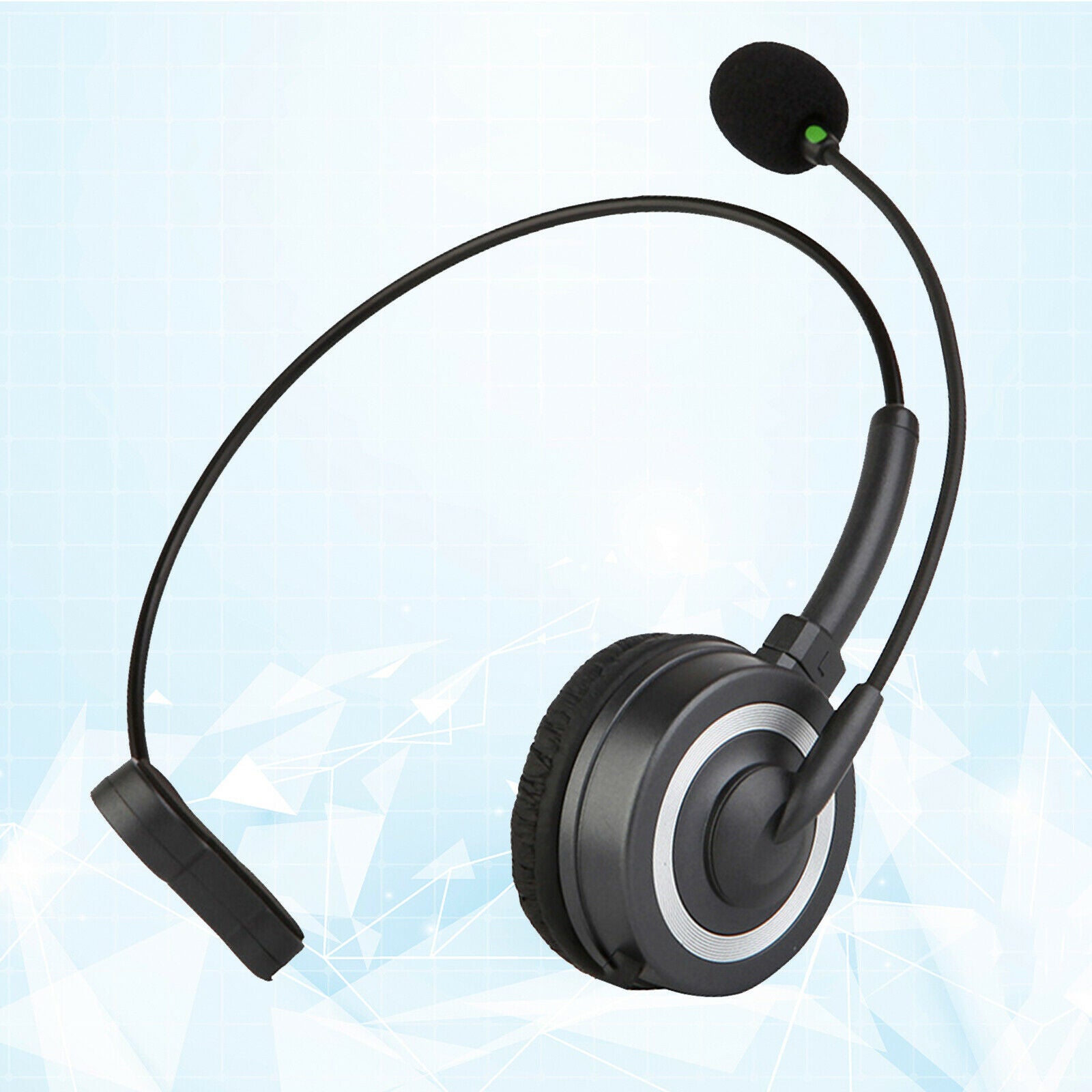 Bluetooth Over Ear Headset w/ Flexible Mic Phone Headset for PC Laptop