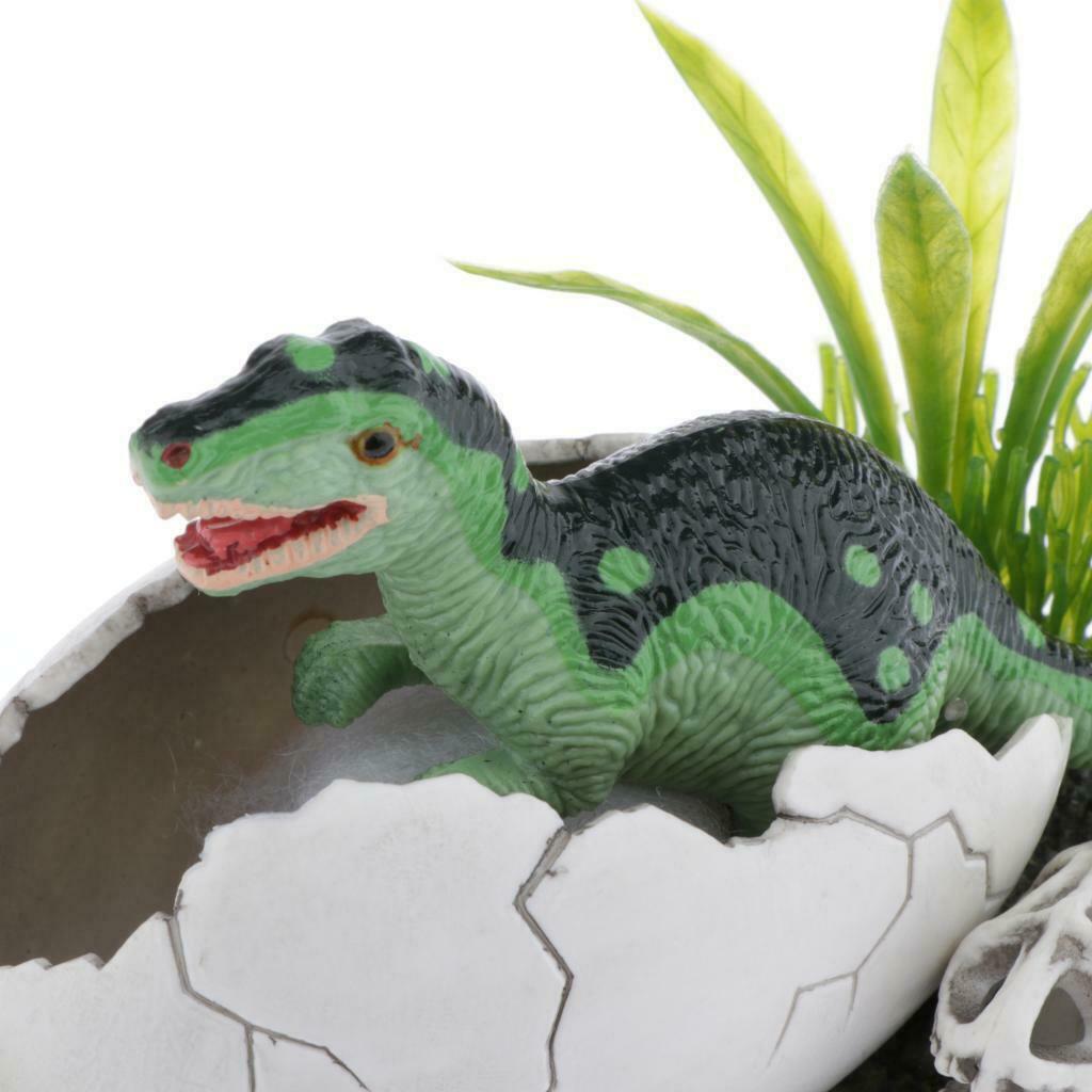 Cute Dinosaur Shell Decor Ornament Reptile Hiding Cave For Fish Tank Reptile
