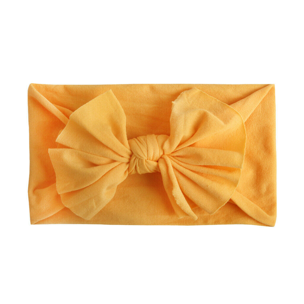 8PCS Toddler Baby Solid Headband Hair Band Bow Accessories Headwear for 0-2Years