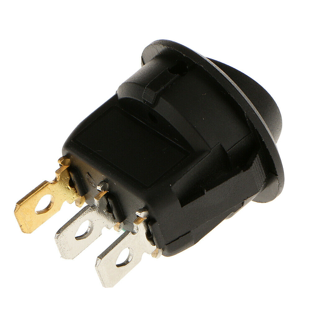 Black 3-Pin Rocker Parking Sensor Switch For Car Rv Vehicle Accessories
