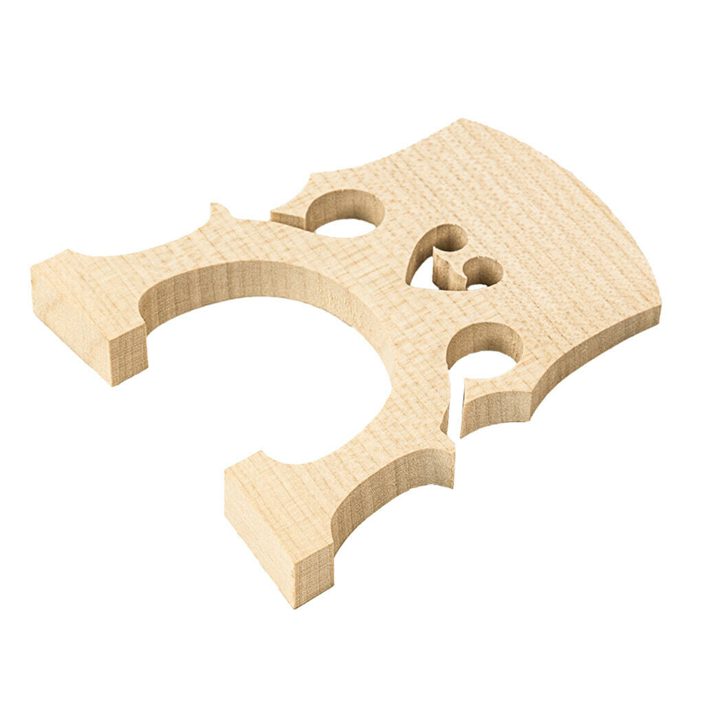 Aged Wooden 3/4 Size Adjustable Cello Bridge Musical Replacement Parts Accs