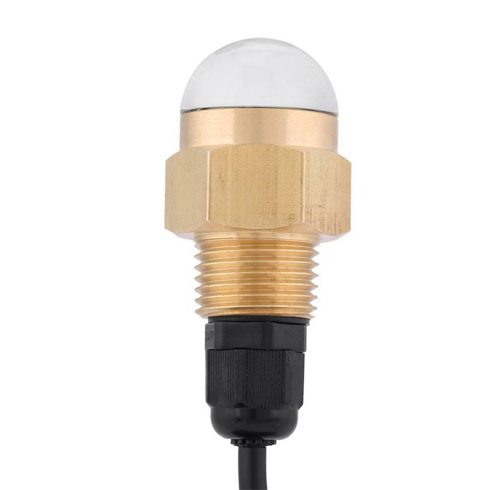Marine Drain Plug Light Boat 12V Brass Blue LED Underwater Lamp 1/2" NPT Yacht