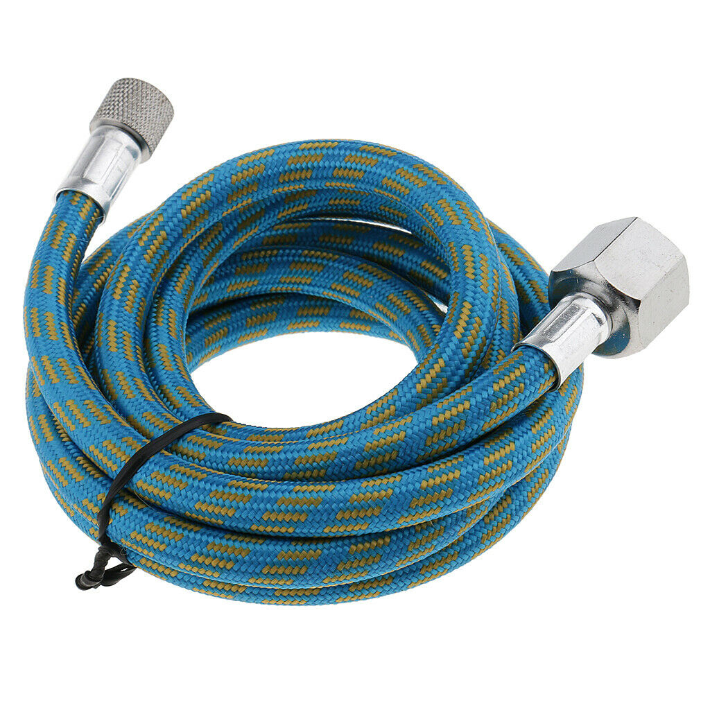 MagiDeal 1.5M 1/8" To 1/4" Spray Woven Pipe Braided Nylon Airbrush Air Hose