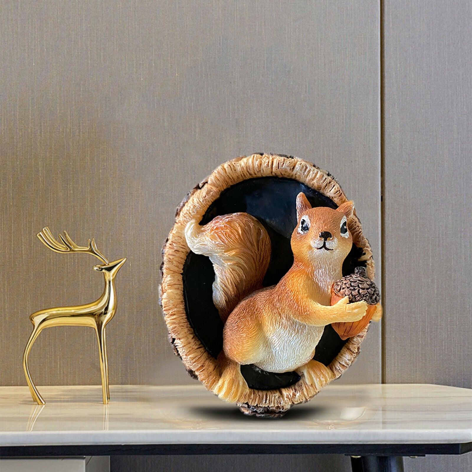 Funny Squirrel Animal Statue Outdoor Lawn Courtyard Decorative Accessories