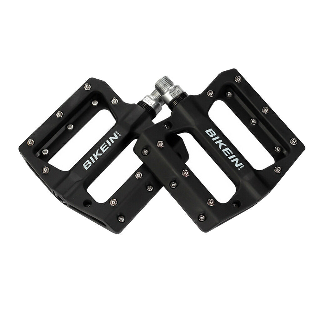 Pair Bike Pedal Anti-skid Foot Bearings Treadle Bicycle Accessories Black