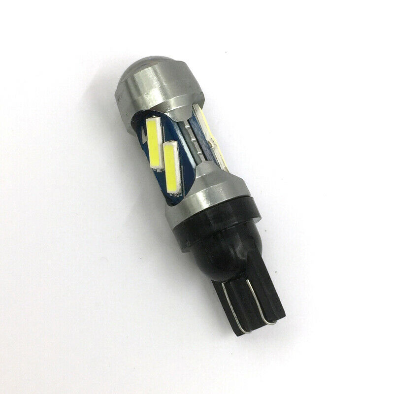 10x DC12V Aluminum White LED Canbus Error Free Silica Light Bulb Xenon T10 7000K