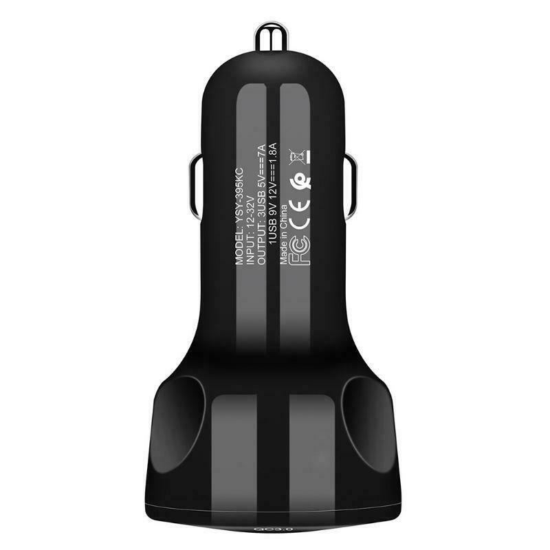 12V Car Cigarette Lighter Charger Auto USB QC 3.0 Quick Charge 3 USB Splitter