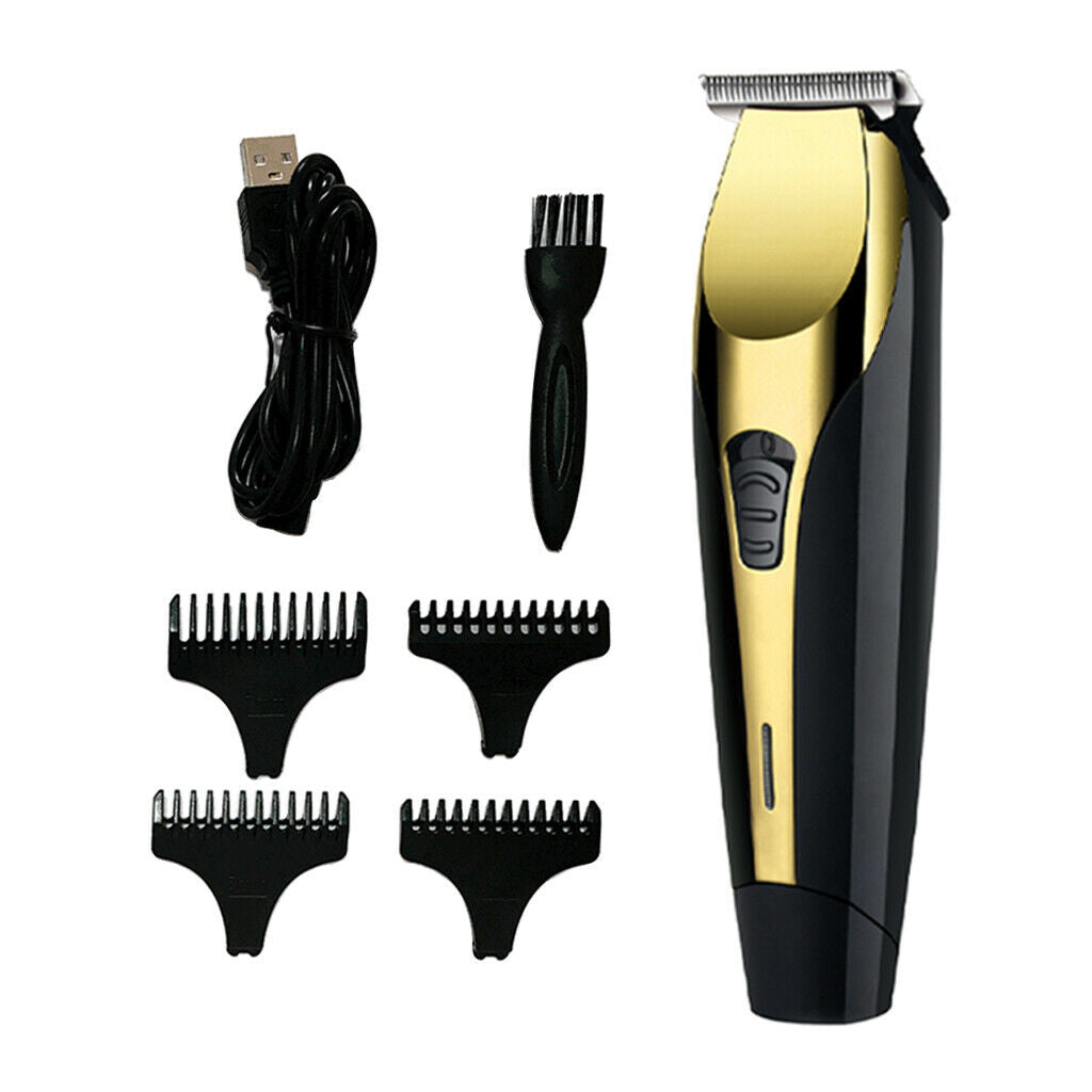 USB Rechargeable Electric Trimmer Boys Man's Hair Clipper Kit Professional