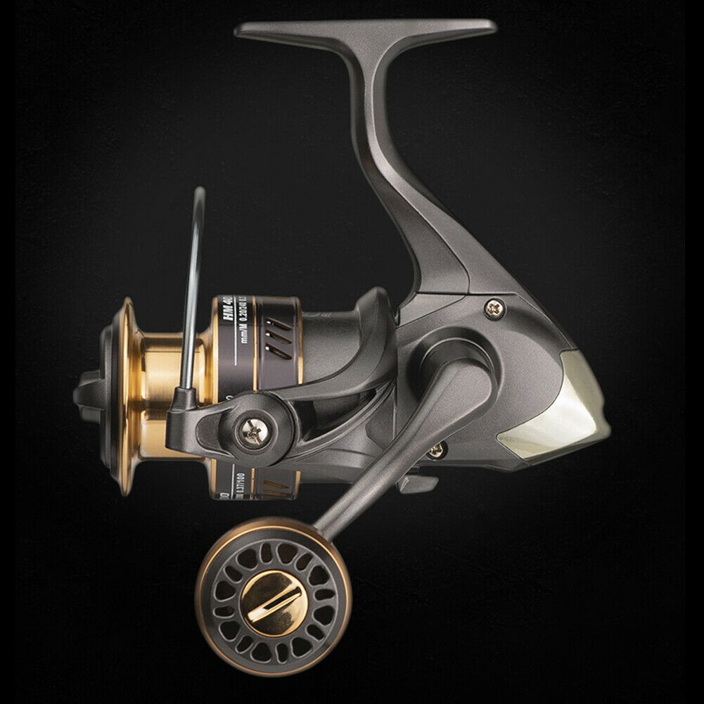 Metal Spool Fishing Reel Handle Spinning 10kg Max Drag Line Wheel (HM1000)