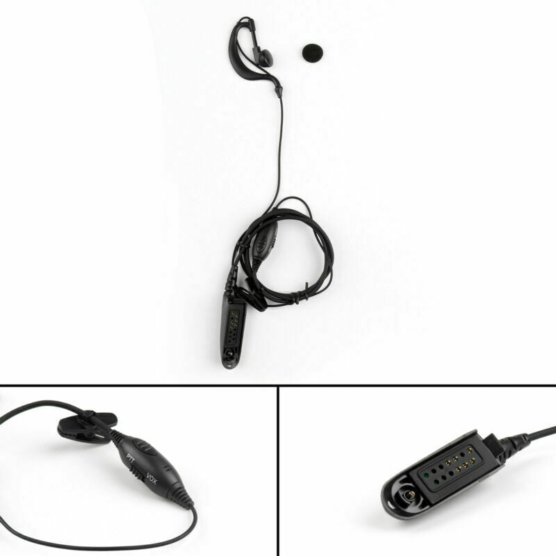 5x G-Shape Earpiece Headset Earphone PTT MIC Vox For GP328/338/380 H550  AT2