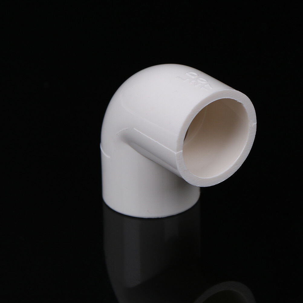 5 Pieces white 20mm dia 90 angle degree elbow pvc pipe adapter Tt