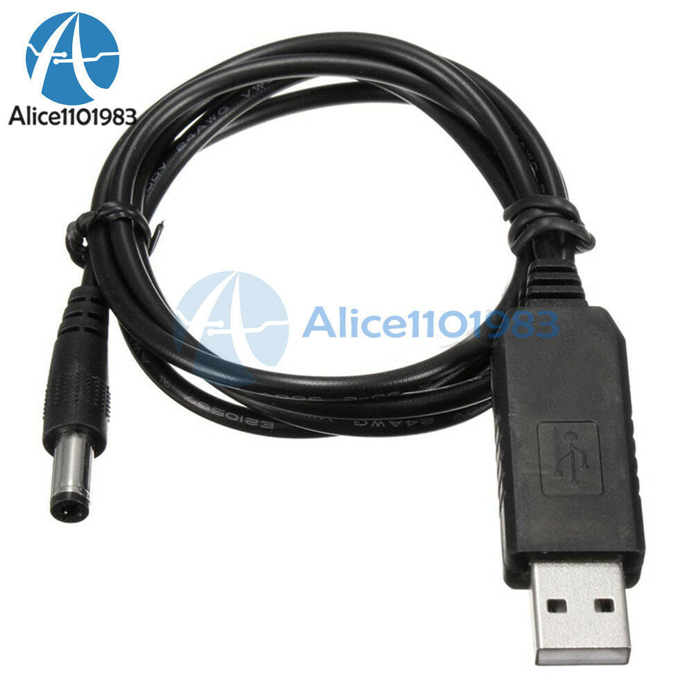 DC-DC USB 5V to 9V DC Jack 5.5mmx2.1mm Step-up Power Module Converter Cable Cord