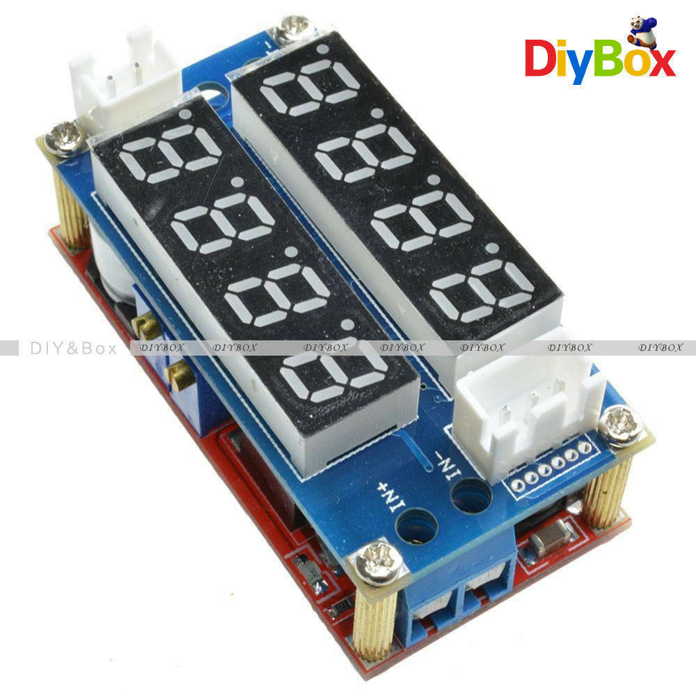 5A Adjustable CC/CV Step Down charge Module LED Panel Voltmeter Ammeter D