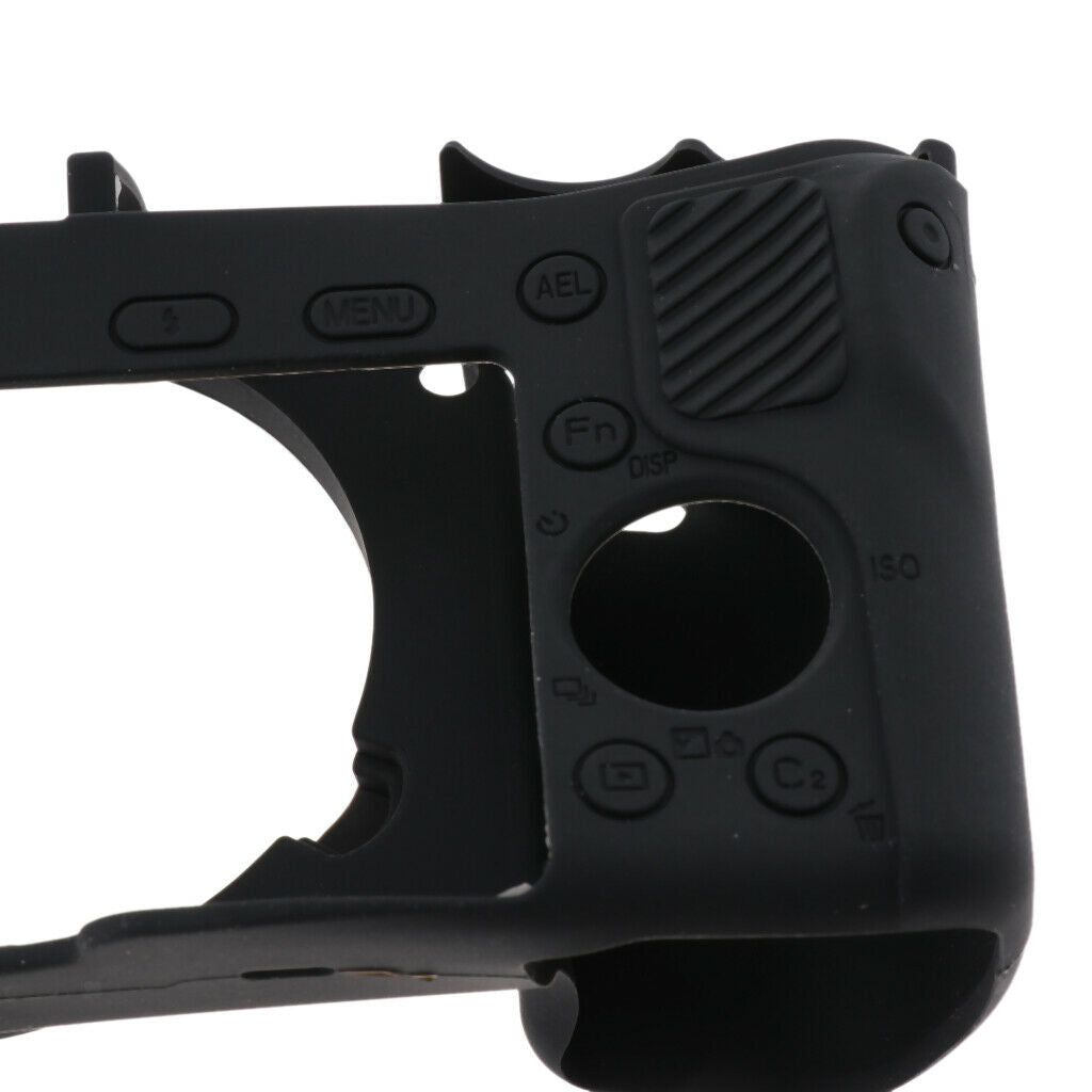 Rubber Protect Camera Body Case Soft Protector Cover for Sony A6000 Black