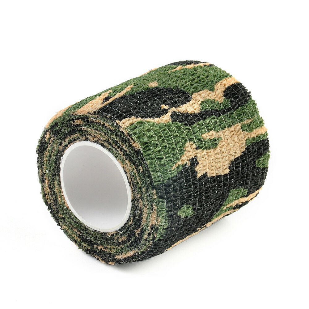 Camo Duct Waterproof Tape Hunting Shooting Bicycle Stealth Wraps 5cm x 4.5m