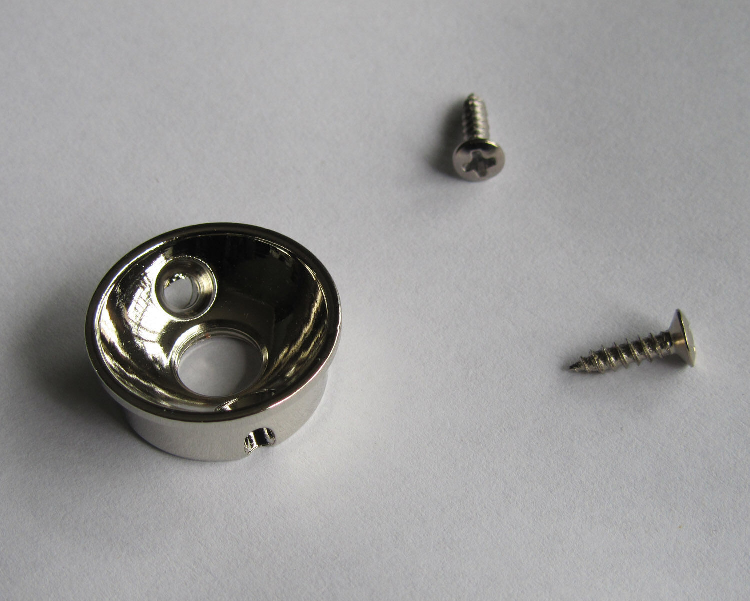 Electric Guitar Jack 1/4" Electrosocket Jack Plate for Tele Telecaster Nickel