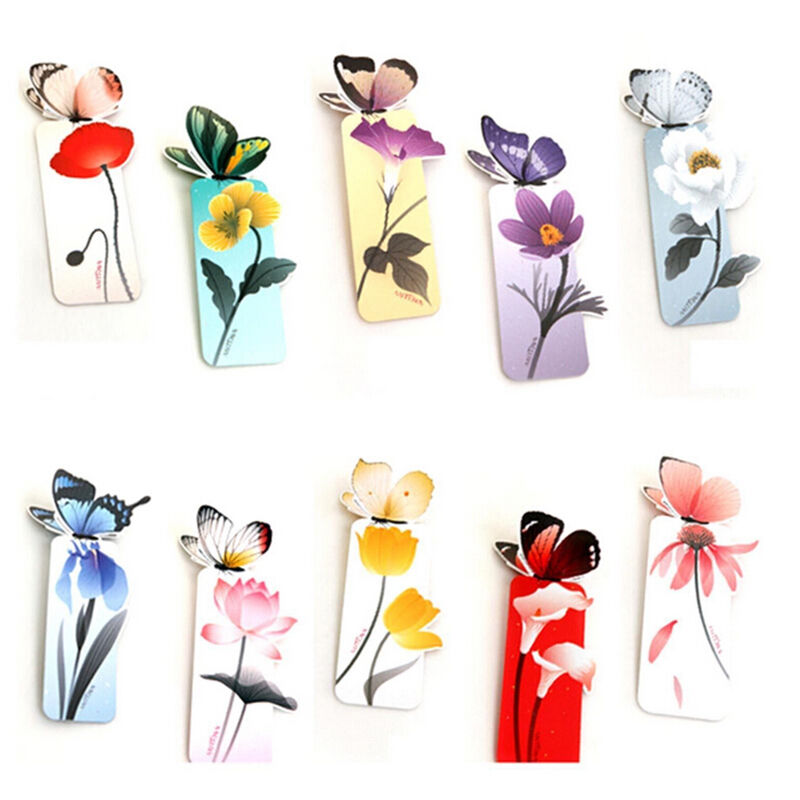 2X Creative Various Style Butterfly Bookmark Note Pad Memo Stationery Gif.l8