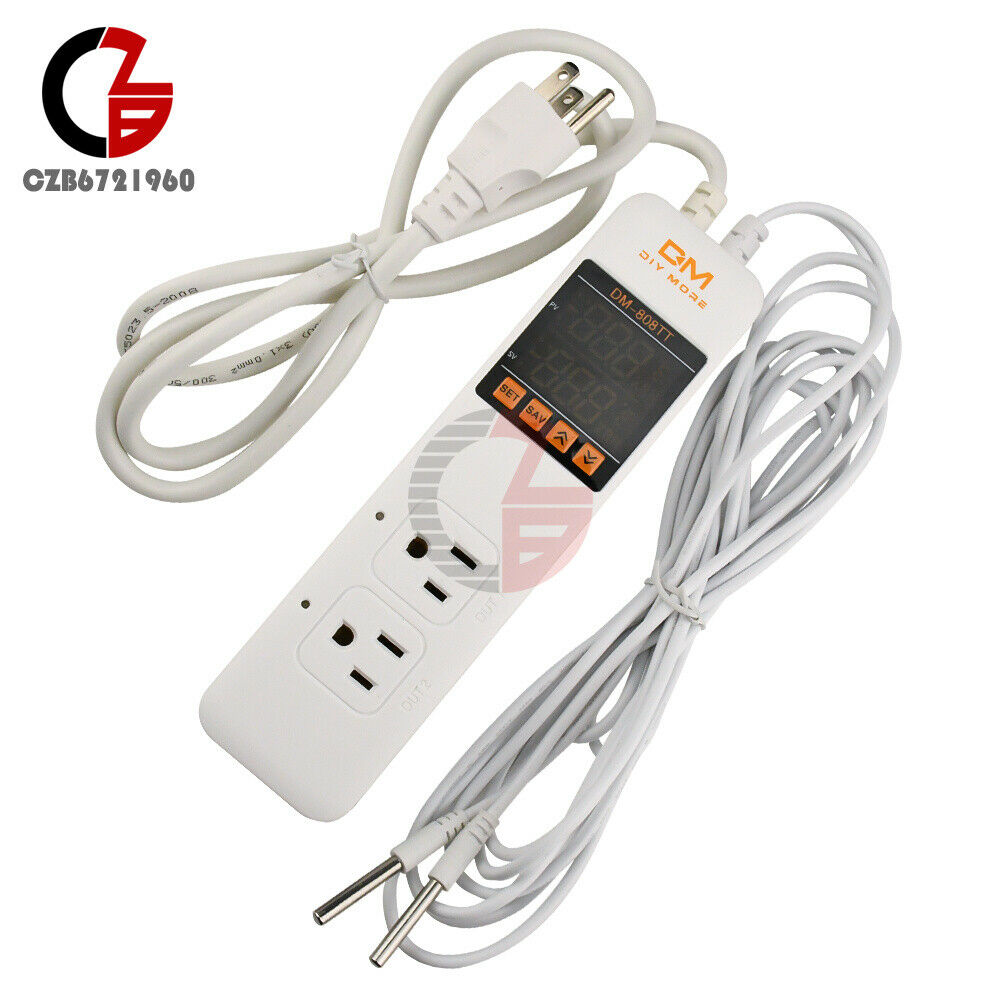 10A AC 85-250V Digital Temperature Controller Thermostat Controller Socket