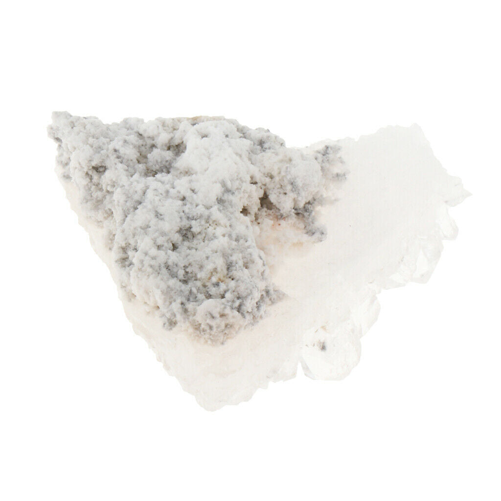 White Crystal Cluster VUG Specimen Natural Stones Minerals Reiki Heal Desk