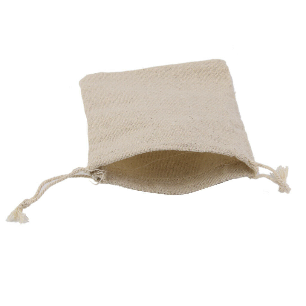 30 PCS Cotton Burlap Drawstring Pouches Gift Bags Wedding Party Favor Jewelry