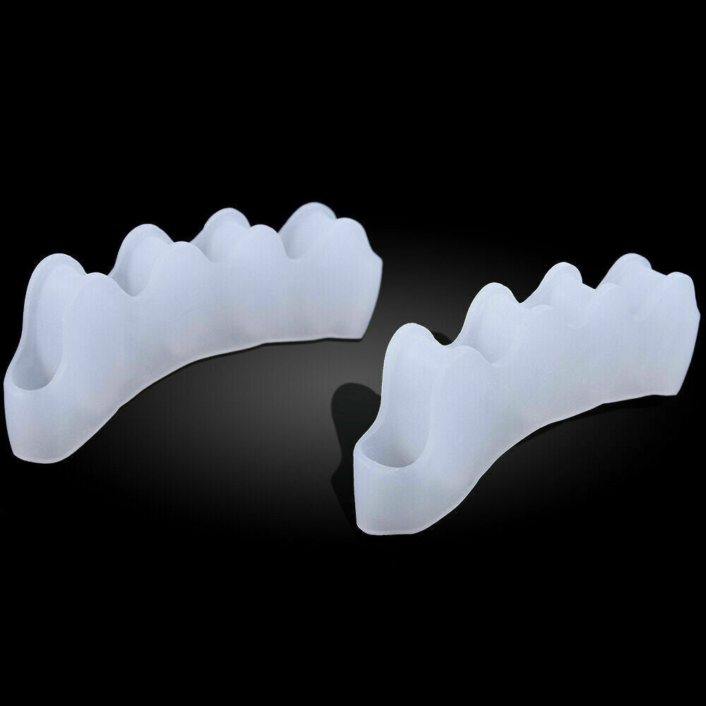 2x/Set Silicone Gel Bunion Toe Corrector Orthotics Straightener Separator Pain