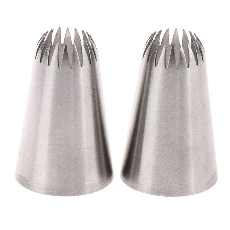 D66 #18 Open Star Icing Nozzle Piping Tip Stainless Steel Cake Decorating.l8