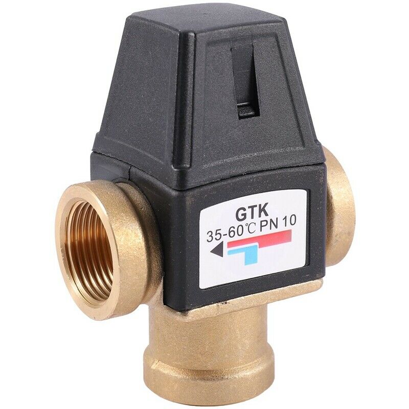 Dn25 Solar Water Heater Valve 3-Way Thermostatic Mixer Valve 1 Inch 3 Way MaleJ7