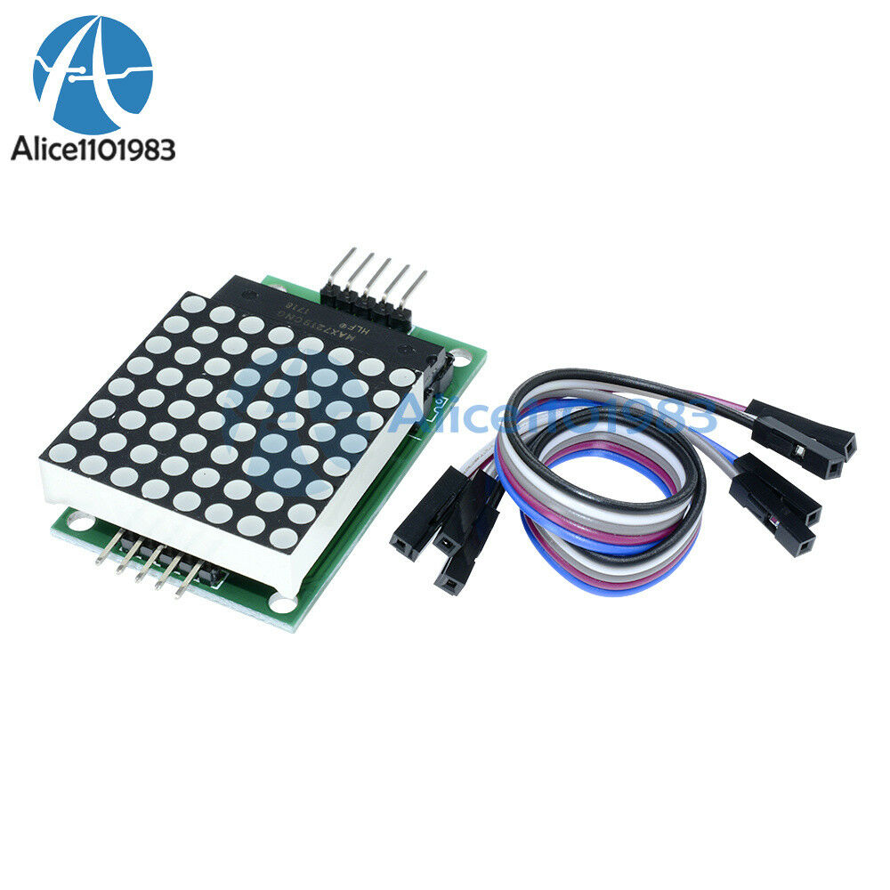 5PCS MAX7219 Dot LED matrix module MCU Control LED Display module for Arduino