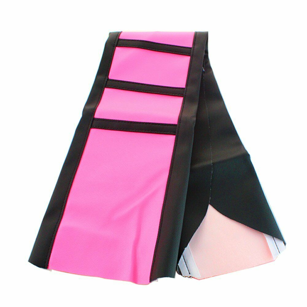 Motorcycle 1x Pink Rubber Ribbed Gripper Soft Seat Cover For HXXda CRF450X 05-16