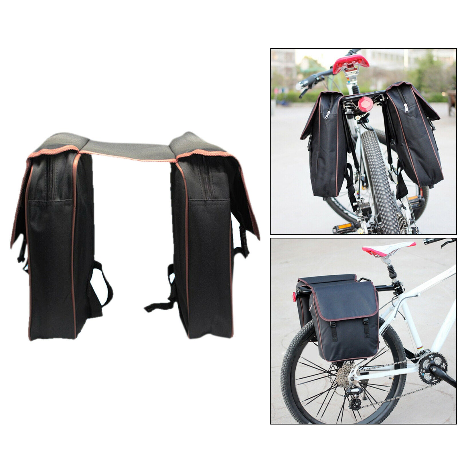 Portable Panniers Bag Saddle Bag Rear Seat Bag Biking Cargo Bag Storage Bag