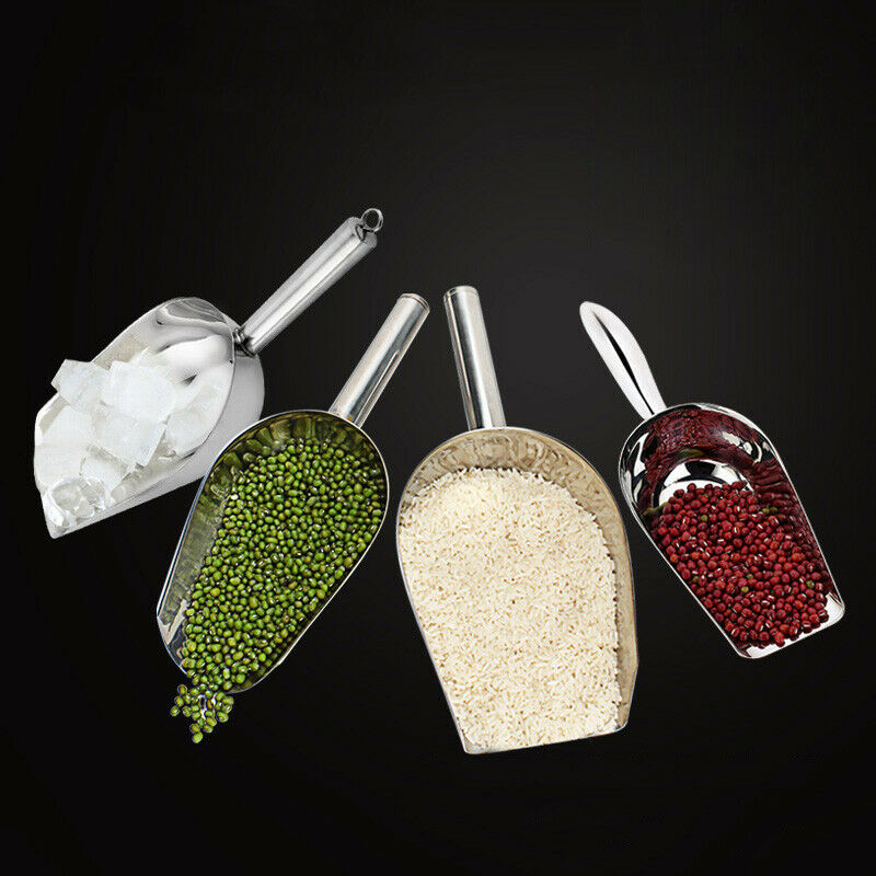 Kitchen Stainless Steel Hand Shovel Multifunction Ice Scraper For Coffee Bean