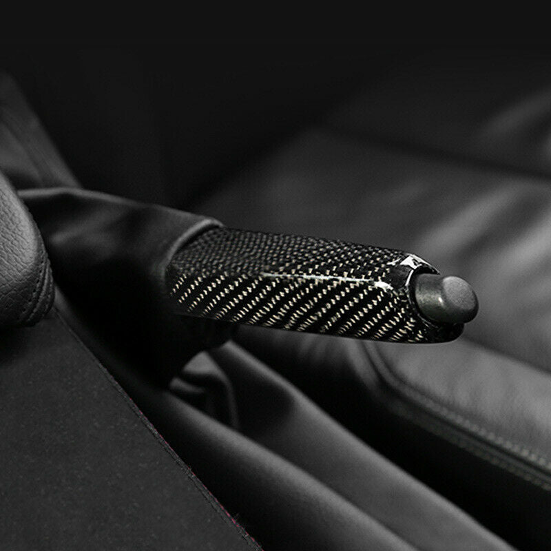 For BMW E46 E90 E92 E60 E39 F30 F34 F10 Carbon Fiber Car Handbrake Grips Cover