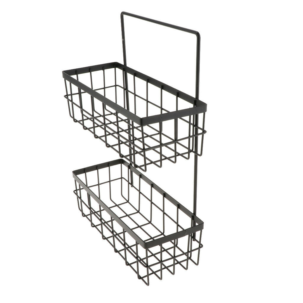 Bathroom Shower Caddy Wall Corner Rack Shelf Shampoo Bottle Storage Black