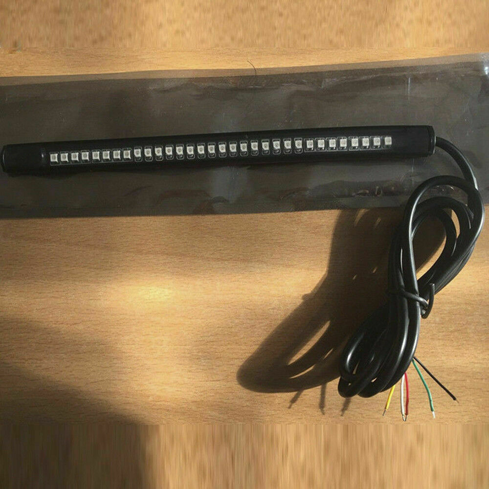 Motorcycle Red LED Scrambler Brake Tail Light Turn Signal For Bobber Cafe Racer