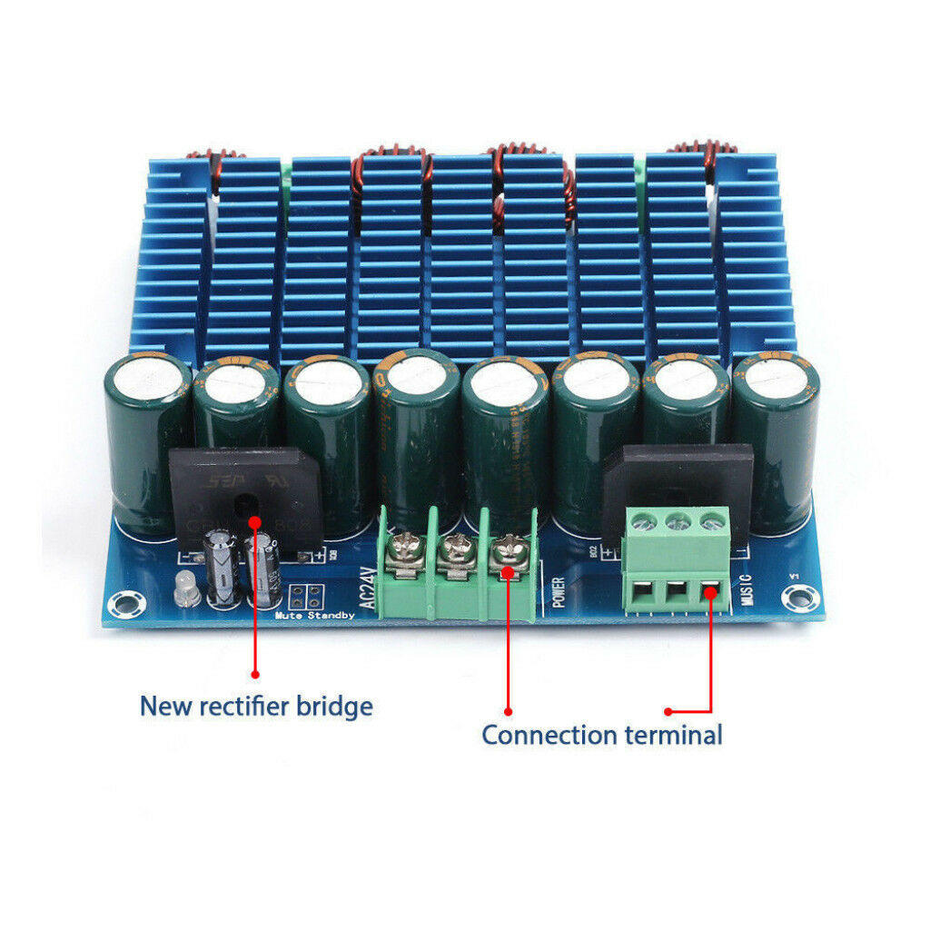 TDA8954TH Large Power Digital Audio Amplifier Board Class D 420W Amp FR-4
