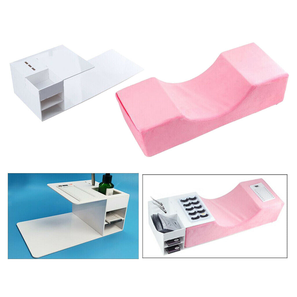 Semi Permanent Comfortable Eyelash Extension Grafting Pillow w/Shelf Kit