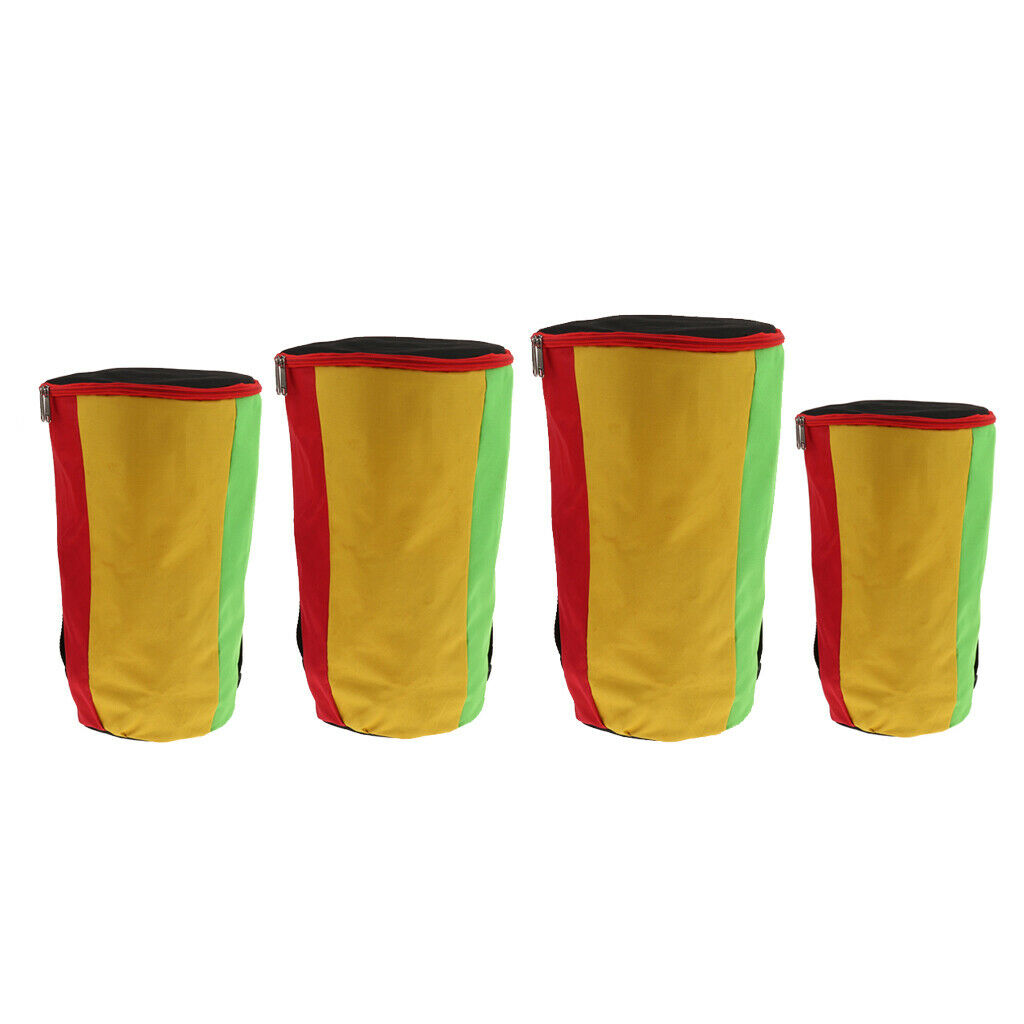 Multicolor Djembe African Drum Gig Bag Case with Shoulder Strap 8inch